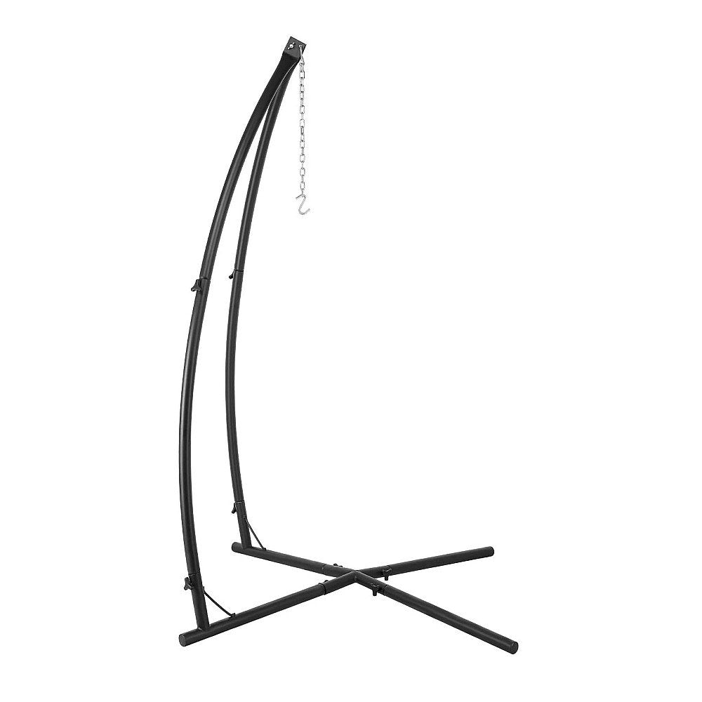 GARTIO Hammock Chair C-Stand, Steel Hammock Stand for Air Porch, Tree Tent, Lounger