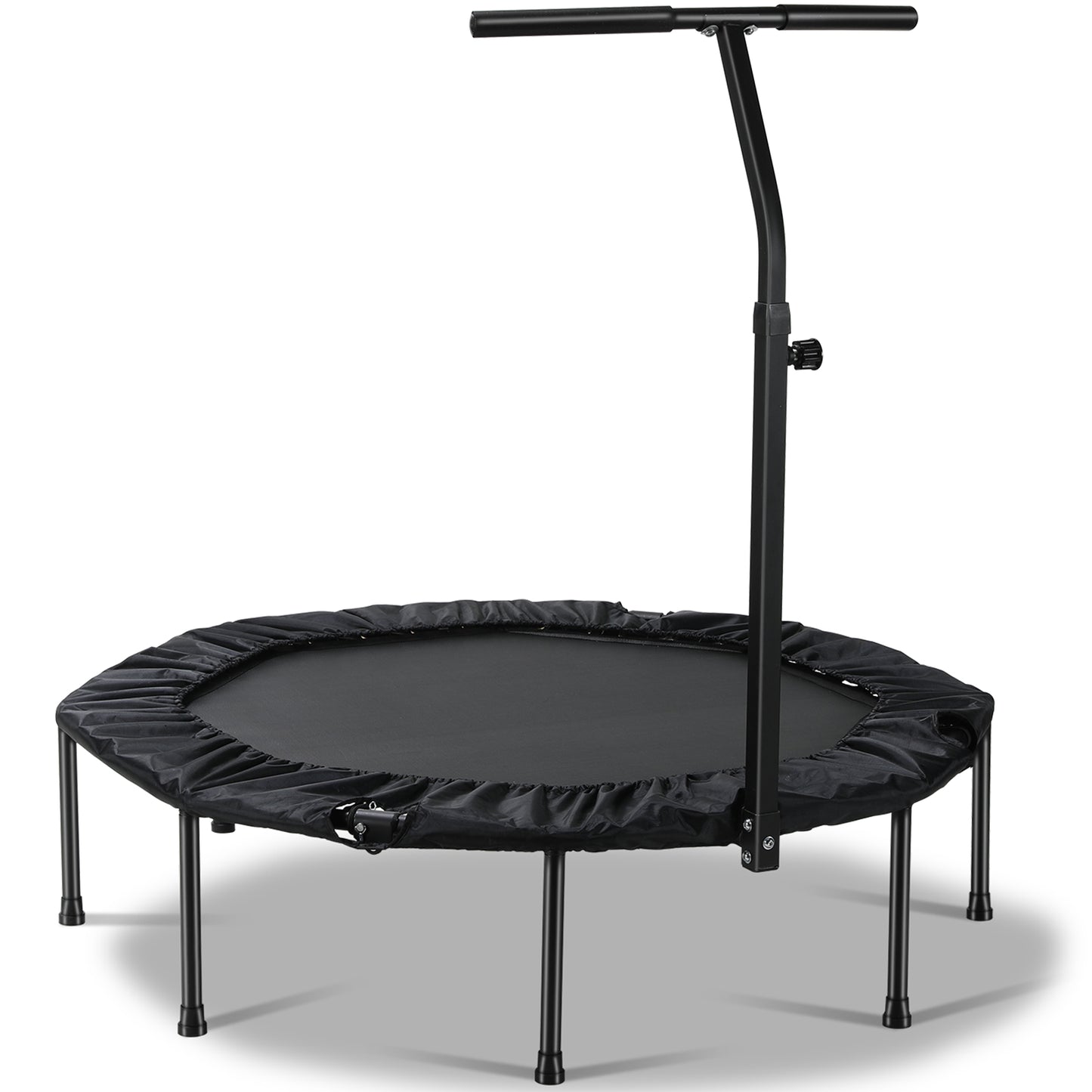 GARTIO 50" Fitness Trampoline Silent Mini Trampoline Bungee Rebounder Jumping Cardio Trainer Workout for Kids Adults Max Limit 330 lbs