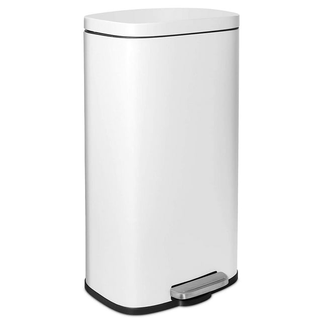 GARTIO 8 gal Stainless Steel Trash Can Kitchen Garbage Can