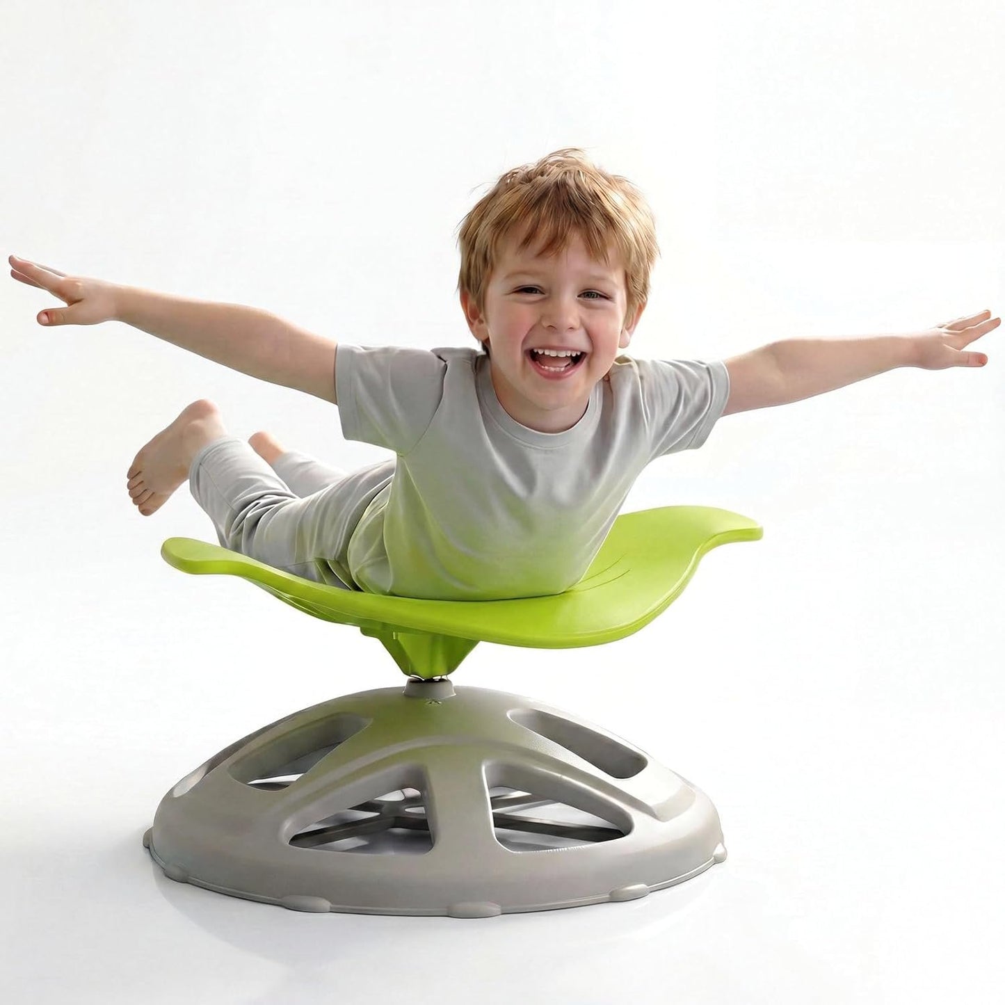 LAZY BUDDY Spinning Chair for Autistic Kids, Sit and Spin Sensory Toys Gifts for Kids with Autism & ADHD, Training Body Coordination