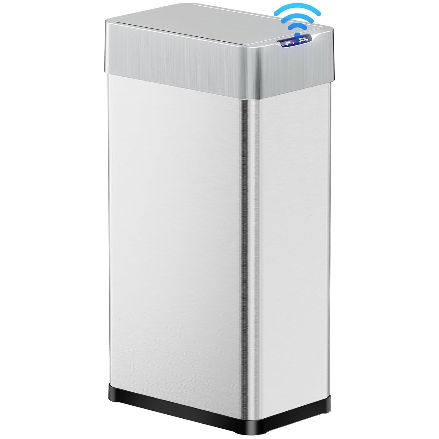 LAZY BUDDY 16 Gallon Automatic Stainless Steel Motion Sensor Trash Can, Smart Garbage Can with Lid for Living Room, Kitchen, Office