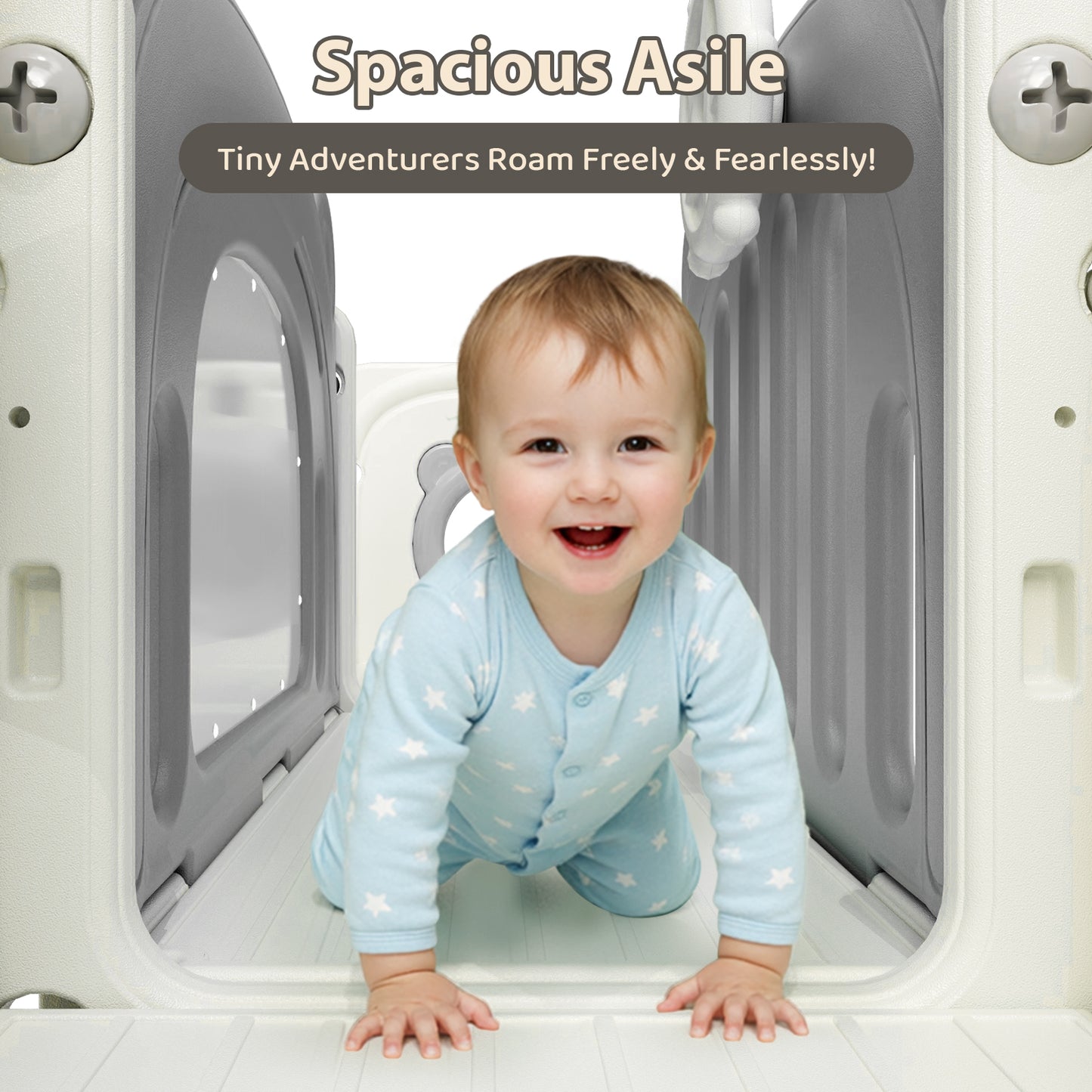 LAZY BUDDY 10 in 1 Toddler Slide, Freestanding Kids Slide and Climber Playset Indoor Outdoor Slide with Basketball Hoop, Telescope and Storage Space