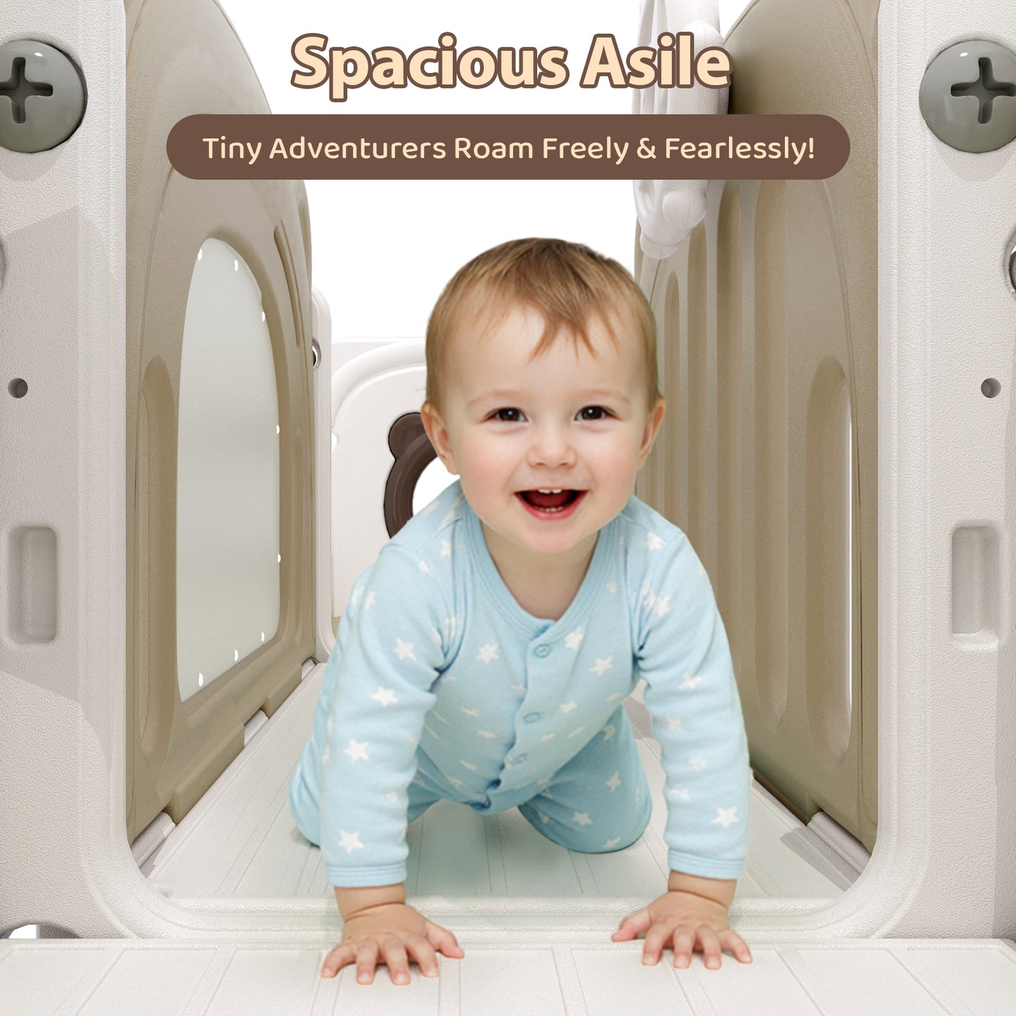 LAZY BUDDY 10 in 1 Toddler Slide, Freestanding Kids Slide and Climber Playset Indoor Outdoor Slide with Basketball Hoop, Telescope and Storage Space