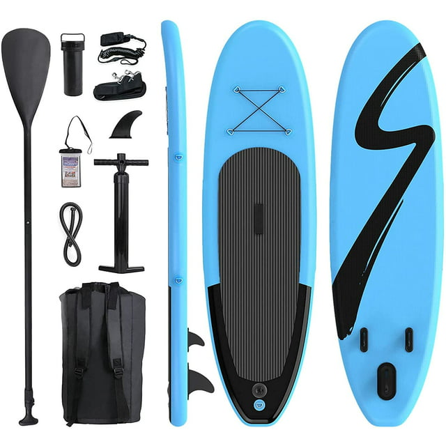 LAZY BUDDY 10FT / 11FT Inflatable Stand Up Paddle Board, Surfing SUP Boards, Non-Slip Deck 6'' Thick with Complete Kit