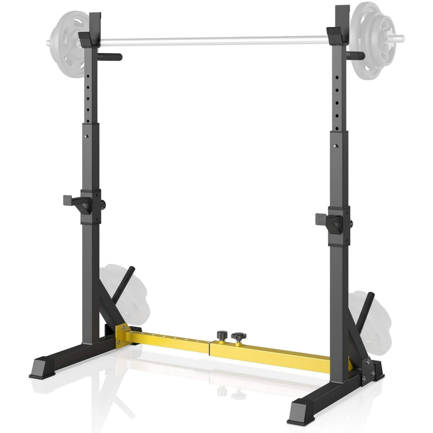 GARTIO Adjustable Squat Weight Rack Bench Press Weight Lifting Barbell Rack Stand Home Gym Fitness 570 LBS