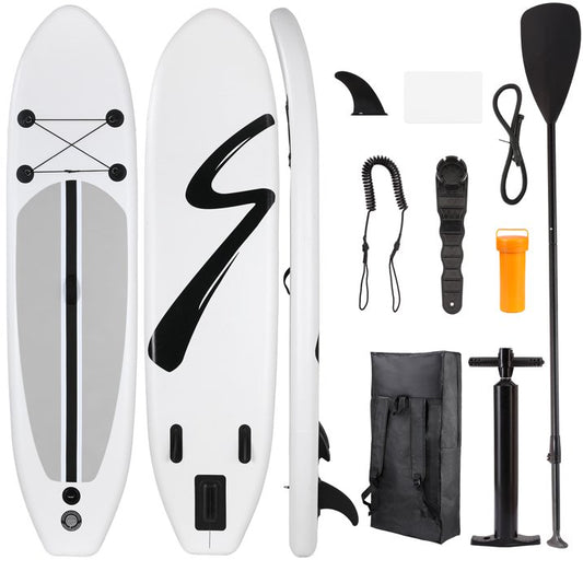 LAZY BUDDY Inflatable Paddle Boards, 10FT Stand Up Paddle Board Surfboard with Paddle, Pump, Bag and Fin